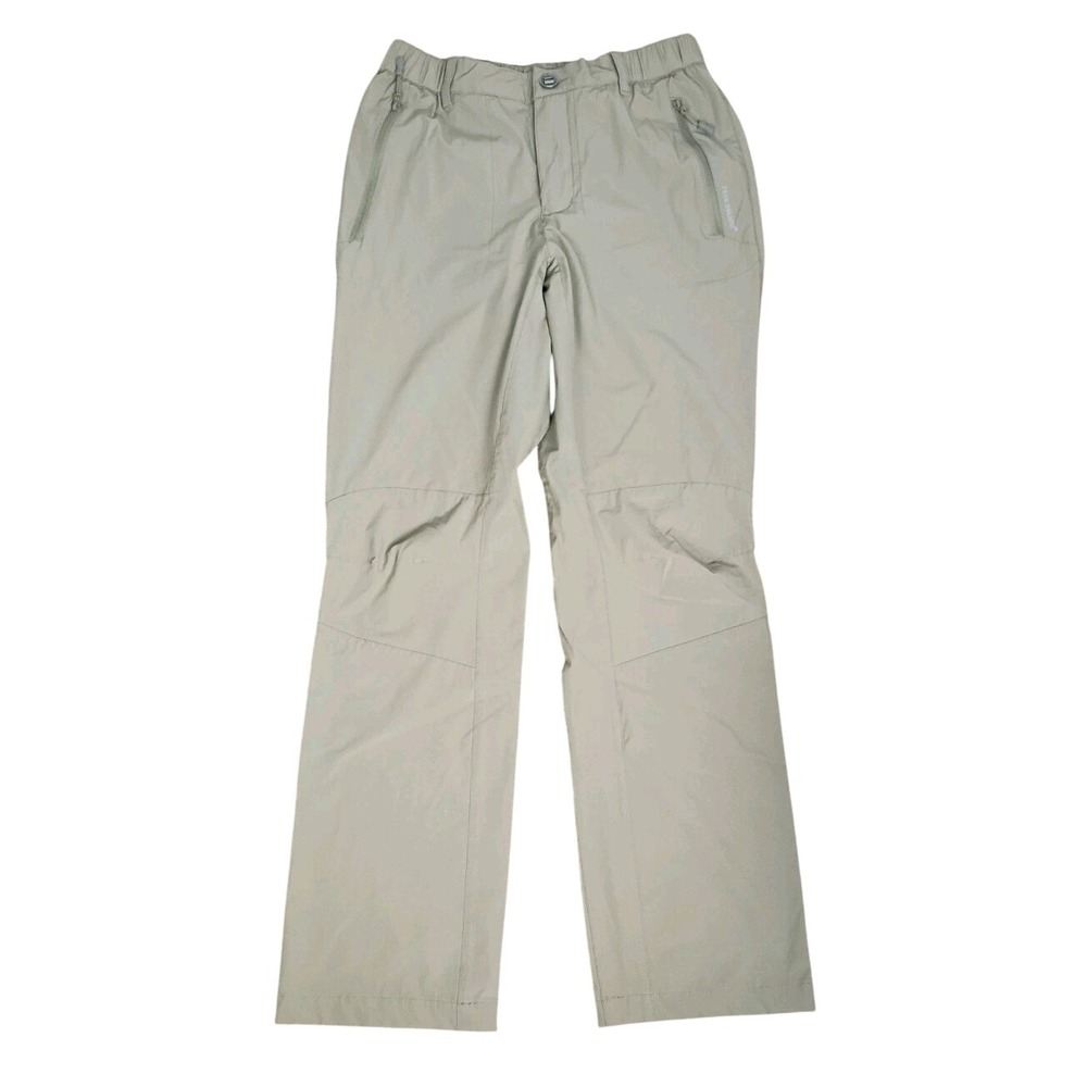 Free Soldier Women's Tan Tactical Pant 10  Straight Zip Elastic Waist High Rise